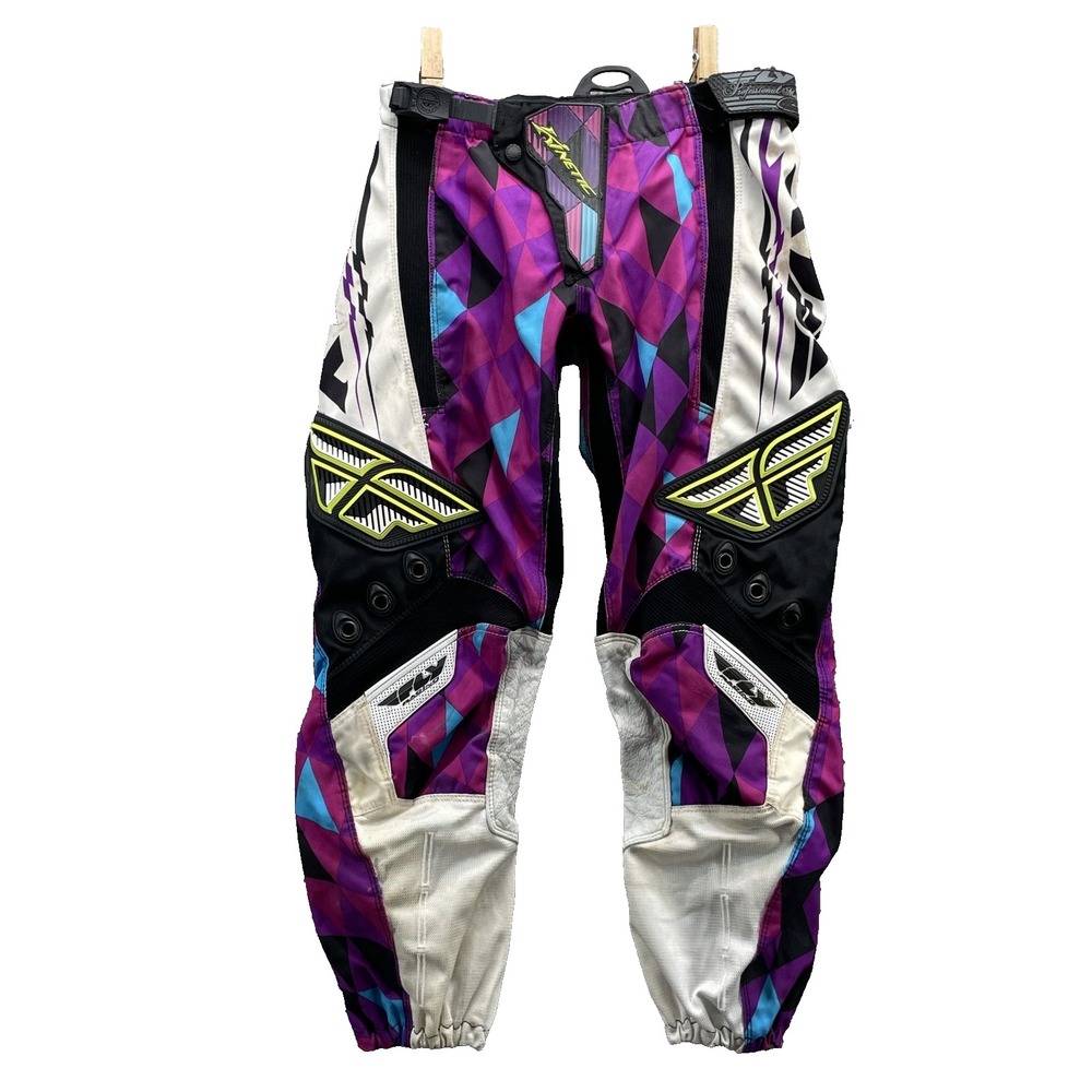 Fly Racing Kinetic Pants Women's‎ 7 Padded Biker Motorcross Off Road Sportswear